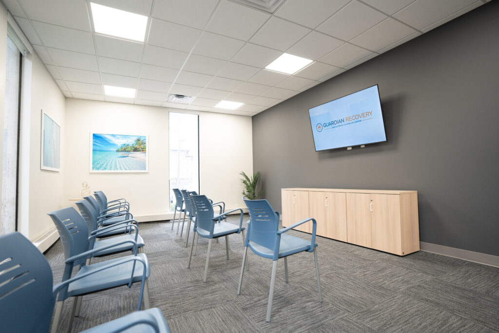 Interior of room at Saddlebrook Recovery Center